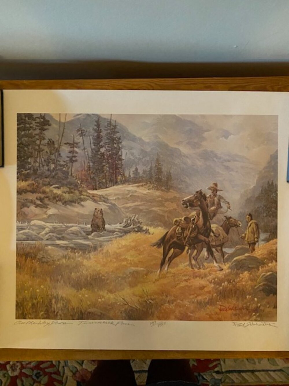 Signed numbered Lithograph Paul Schlueter Tummerek Pass 1970's, printed Scholin
